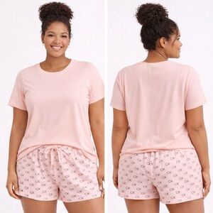 Calvin Klein NWT CK Print Slumber Pajama Short Set Women’s Size XL